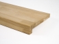 Preview: Windowsill Oak Select Natur A/B 26 mm, finger joint lamella, untreated, with overhang